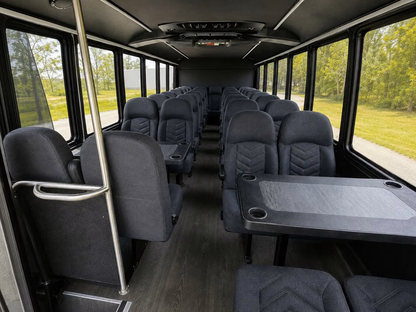 15 passenger minibus interior
