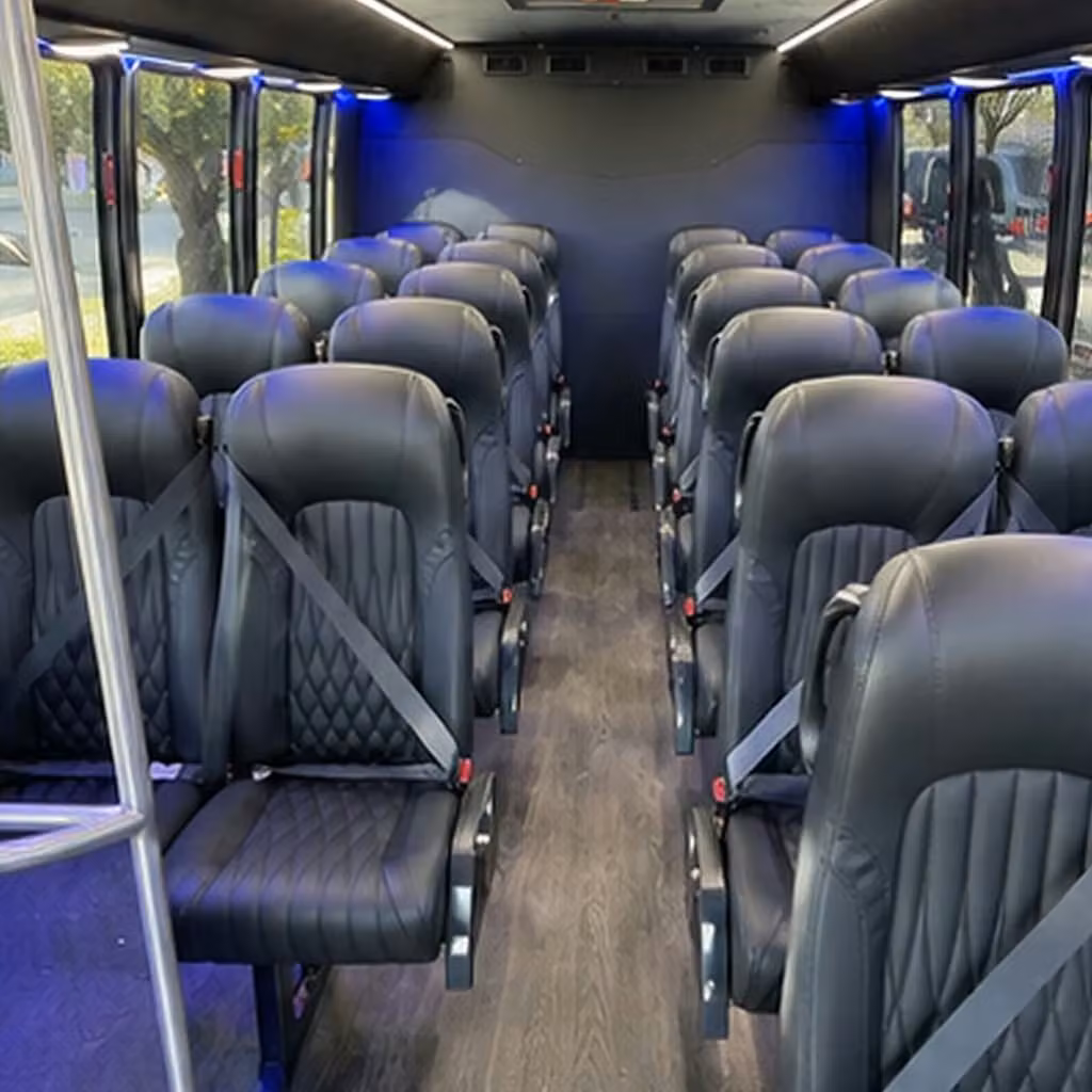 25 passenger minibus inside