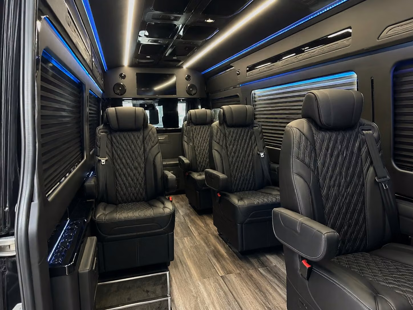 sprinter van with driver inside